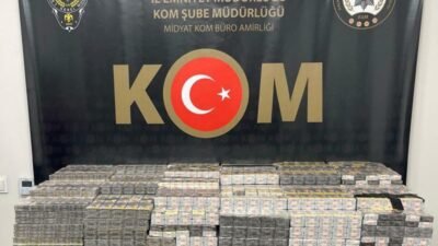 Mardin’in Midyat ilçesinde polis ekiplerince bir araçta yapılan aramada gümrük