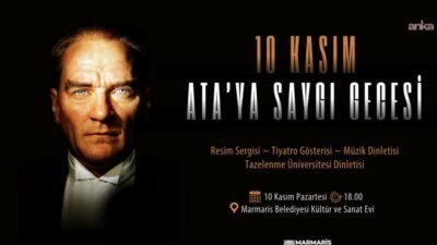 Marmaris’te Ulu Önder Mustafa Kemal Atatürk’ün sevdiği türkülerin seslendirileceği, çocuk