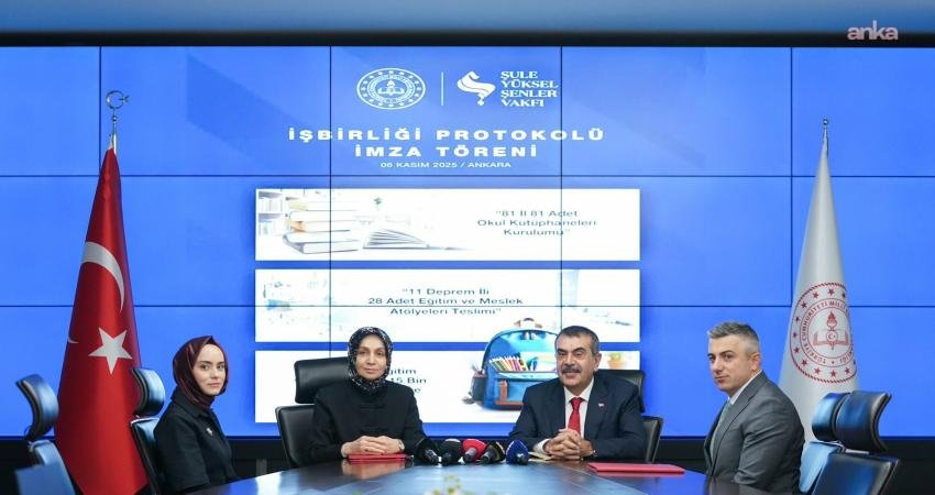 Milli Eğitim Bakanı Tekin: “Bakanlık ile Şule Yüksel Şenler Vakfı arasında işbirliği protokolü imzaladık” Milli Eğitim Bakanı Yusuf Tekin, Bakanlık ile Şule Yüksel Şenler