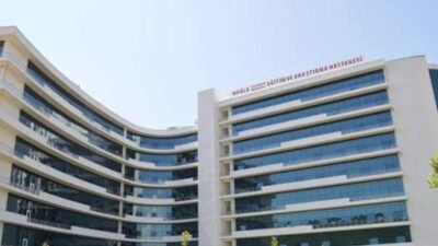 Muğla Eğitim ve Araştırma Hastanesi’nde personele sunulan öğle yemeğinin içinden