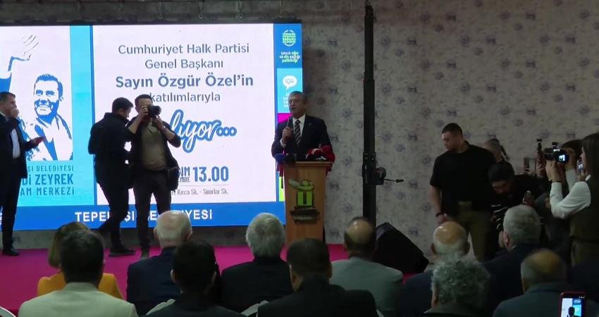 Özgür Özel: “Bizim yaptığımız belediyeciliğin adı halkçı belediyeciliktir” CHP Genel Başkanı Özgür Özel, Tepebaşı Belediyesi Ferdi Zeyrek Yaşam