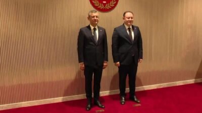 KKTC Cumhuriyet Meclisi Başkanı Ziya Öztürkler’i ziyaret eden CHP Genel