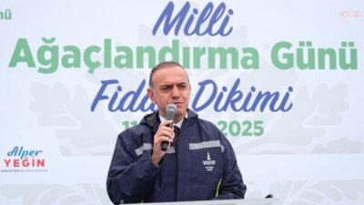 11 Kasım Milli Ağaçlandırma Günü dolayısıyla düzenlenen fidan dikim etkinliğinde