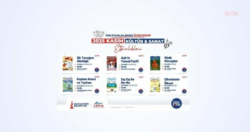 Sancaktepe Belediyesi, kasım ayında da birbirinden renkli kültür ve sanat