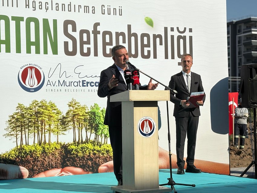 Sincan Belediyesi, “11 Kasım Milli Ağaçlandırma Günü” dolayısıyla Yeşil Vatan