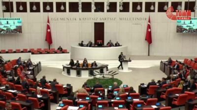 TBMM Genel Kurulu'nda DEM Parti'nin Selahattin Demirtaş ve Figen Yüksekdağ'ın