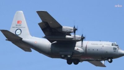 Azerbaycan'dan Türkiye'ye gelmek üzere havalanan ve 20 personelin bulunduğu bir