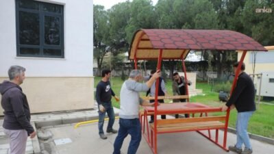 Turgutlu Belediyesi ekipleri, ilçe genelinde boyama, yeşillendirme, budak ve bakım