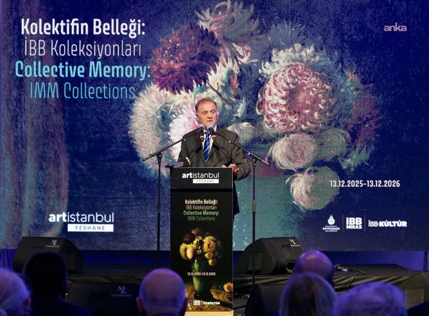 İBB Sanat Koleksiyonları halkla buluşturuluyor. İBB Başkanvekili Nuri Aslan koleksiyonun