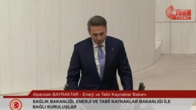 Enerji ve Tabii Kaynaklar Bakanı Alparslan Bayraktar, TBMM Genel Kurulu'nda