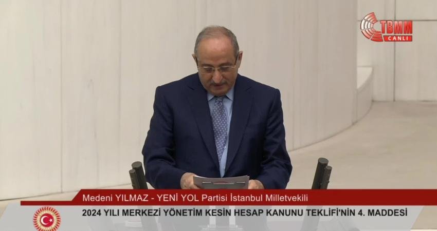 CHP Balıkesir Milletvekili Serkan Sarı, bütçe görüşmelerinde kürsüye "Bu ülkede