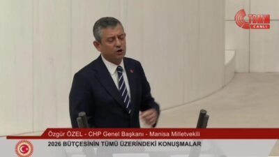 CHP Genel Başkanı Özgür Özel, TBMM Genel Kurulu'nda 2026 bütçesi