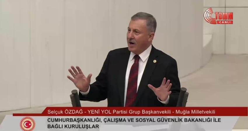 Yeni Yol Partisi Grup Başkanvekili Selçuk Özdağ, "Toplumu susturarak gerçekleri