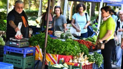 İzmir Büyükşehir Belediyesi  zor günler geçiren çiftçiye 2025 yılında 550