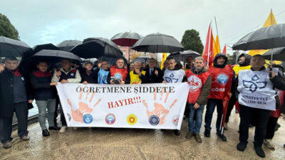 Samsun’da öğretmenlere yönelik şiddet, 6 sendika tarafından protesto edildi Eğitim-İş, Eğitim-Sen, Hürriyetçi Eğitim-Sen, Türk Eğitim-Sen, Eğitim Bir-Sen ve Anadolu