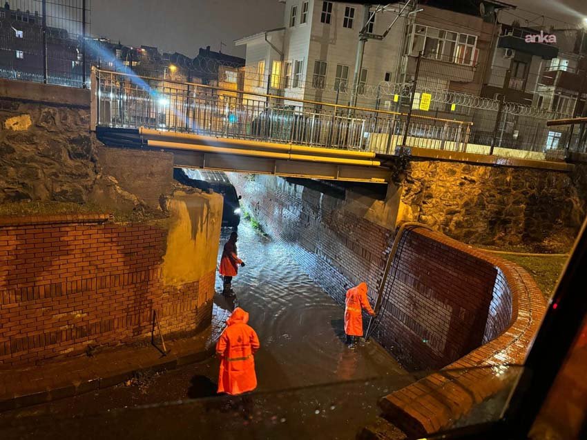 İstanbul’da etkili olan soğuk hava ve yağışlar nedeniyle İstanbul Büyükşehir