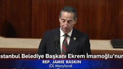 ABD Temsilciler Meclisi'nin Demokrat Partili üyesi Jamie Raskin, CHP'nin cumhurbaşkanı