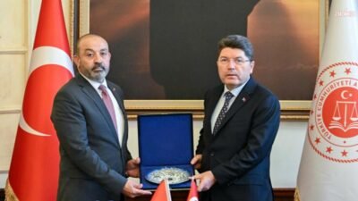 Adalet Bakanı Yılmaz Tunç, Filistin Devleti Başsavcısı Akram Al-Khatib ve