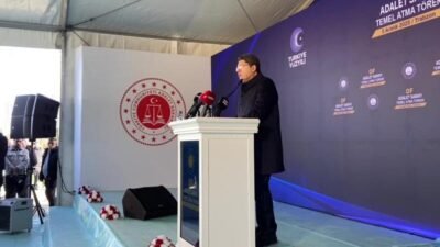 Adalet Bakanı Yılmaz Tunç, Of Adalet Sarayı Temel Atma Töreni'nde,