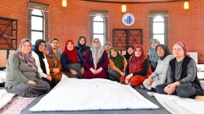 Altındağ Belediyesi Kadın Eğitim ve Kültür Merkezlerine üye kadınlardan soğuk