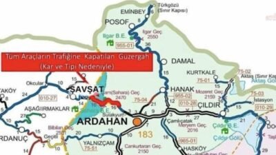 Artvin Şavşat ve Ardanuç’un dağlık bölgelerinde kar yağışı hayatı olumsuz