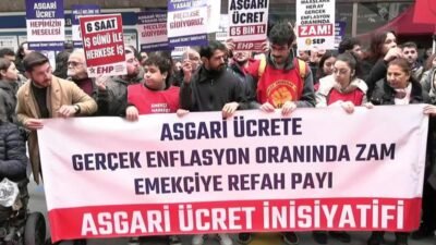 Asgari Ücret İnisiyatifi üyeleri, “asgari ücrete gerçek enflasyon oranında zam,