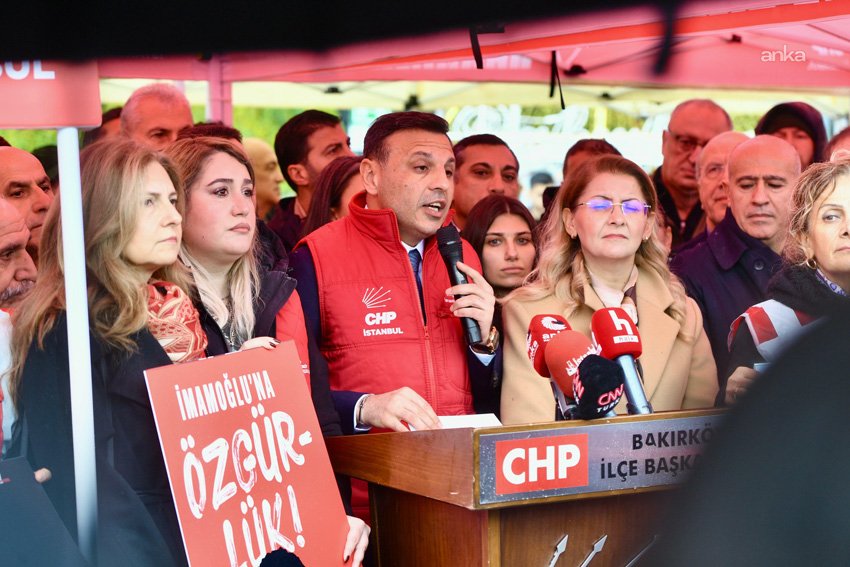 CHP İstanbul İl Başkanlığı, partinin tutuklu cumhurbaşkanı adayı ve İstanbul