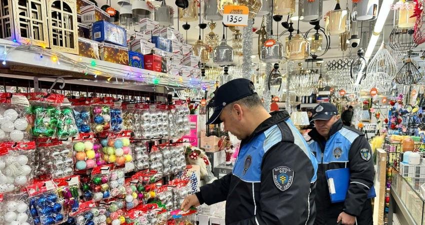 Bakırköy Belediyesi Zabıta Müdürlüğü ekipleri, yılbaşı öncesi market, kuruyemişçi, yiyecek-içecek