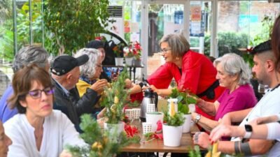 Beşiktaş Belediyesi, 65 yaş üstü ilçe sakinlerini, Japon çiçek düzenleme
