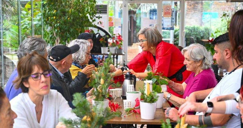 Beşiktaş Belediyesi, 65 yaş üstü ilçe sakinlerini, Japon çiçek düzenleme