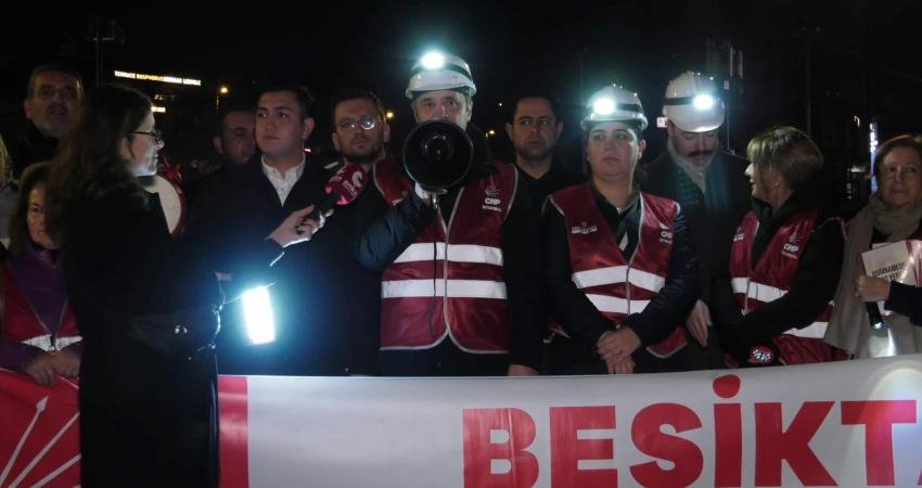 Kalıcı Yaz Saati Uygulaması bu sabah Beşiktaş'ta protesto edildi. CHP’liler