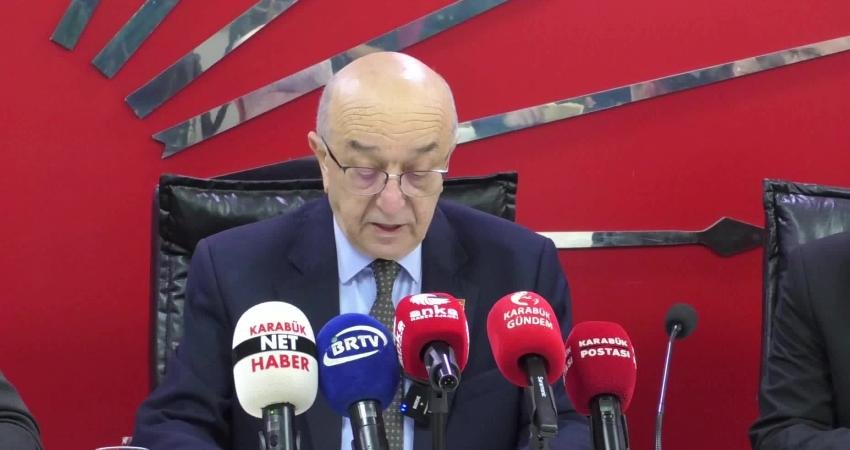 CHP Karabük İl Başkanı Vedat Yaşar, Karabük’te sağlık alanında yaşanan randevu