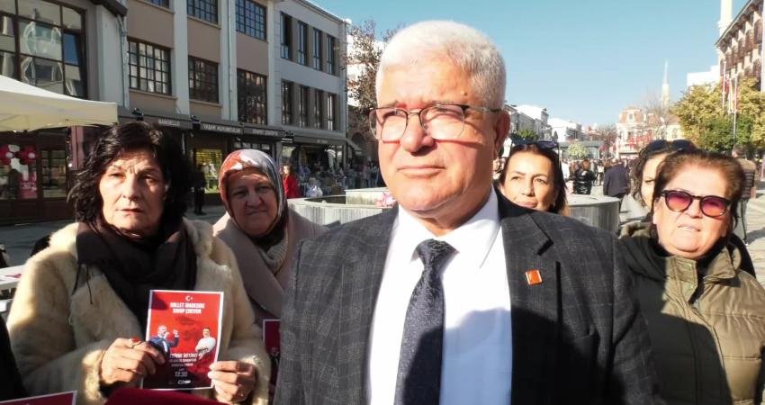 CHP’nin “Millet İradesine Sahip Çıkıyor” mitingi Edirne’de yapılacak… İl Başkanı Balkanlı: “Tüm kesimleri seslerini duyurmaları için mitingimize bekliyoruz” CHP Edirne İl Başkanı Yücel Balkanlı, yarın yapılacak “Millet İradesine