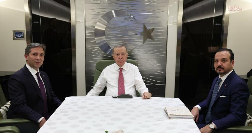 Cumhurbaşkanı Recep Tayyip Erdoğan, Türkmenistan'daki temaslarının ardından dönüş uçağında Türk Devletleri