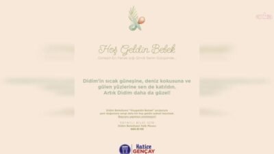 Didim Belediyesi’nin hayata geçirdiği "Hoş Geldin Bebek" projesi, ilçe genelinde
