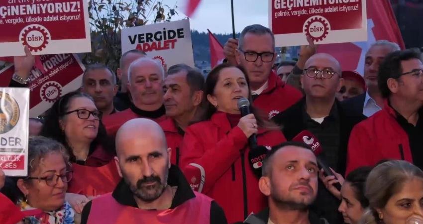 Devrimci İşçi Sendikaları Konfederasyonu (DİSK) Genel Başkanı Arzu Çerkezoğlu, asgari