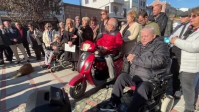 Edirne’de engelli bireyler 3 Aralık Dünya Engelliler Günü’nde haklarını istemek