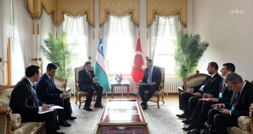 Enerji Bakanı Bayraktar, Özbekistan Enerji Bakanı ile bir araya geldi Enerji ve Tabii Kaynaklar Bakanı Alparslan Bayraktar, Özbekistan Enerji Bakanı