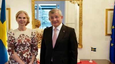 Gelecek Partisi Genel Başkanı Ahmet Davutoğlu, İsveç'in Ankara Büyükelçisi Malena