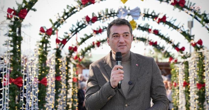 Giresun'da Atatürk Meydanı, kentin ilk kapsamlı Yeni Yıl Çarşısı için