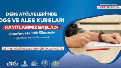 İstanbul Büyükşehir Belediyesi’nin (İBB) sınavlara hazırlanan gençlere destek olmak amacıyla