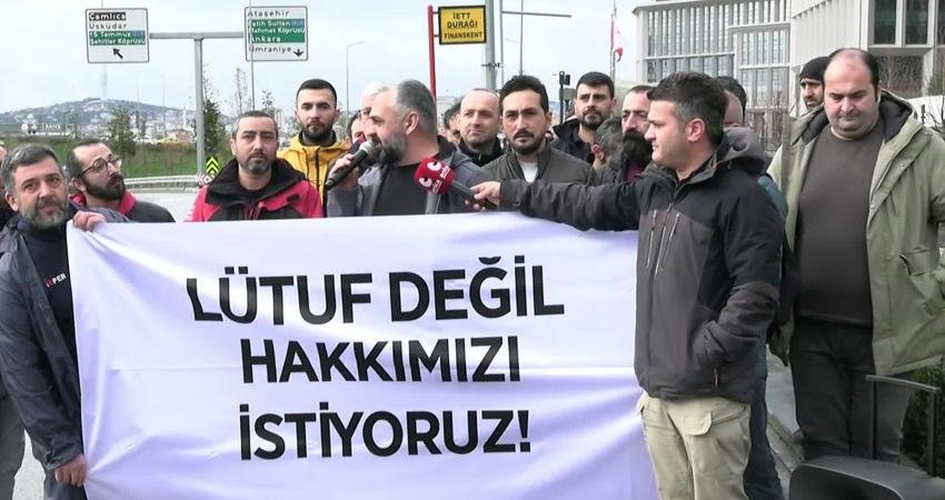İBB ve bağlı iştiraklerde çalışan işçiler, İBB’de yürütülen banka maaş