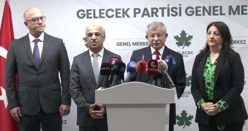 DEM Parti İmralı Heyeti, Gelecek Partisi Genel Başkanı Ahmet Davutoğlu'nu