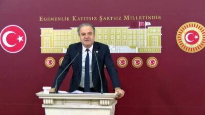 Emek Partisi (EMEP) Genel Başkan Yardımcısı İskender Bayhan, TBMM Başkanı Numan