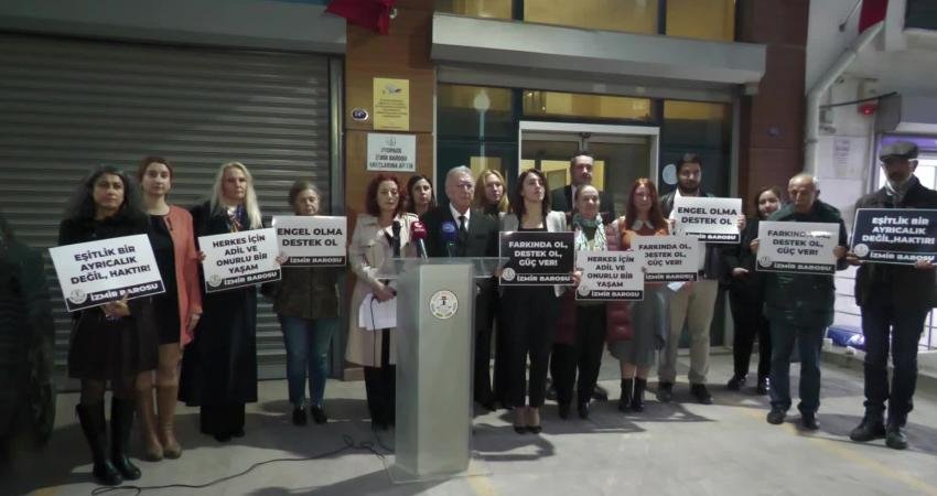 İzmir Barosu, 3 Aralık Dünya Engelliler Günü kapsamında yaptığı basın