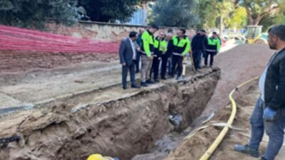 İzmir Büyükşehir Belediyesi’nin Ödemiş’te yaşanan su taşkınlarını önlemek ve ilçeyi