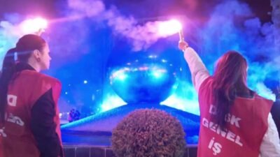 İZBB bünyesindeki DİSK/Genel-İş üyesi işçiler, maaşlarının zamanında ödenmemesi ve “havuza