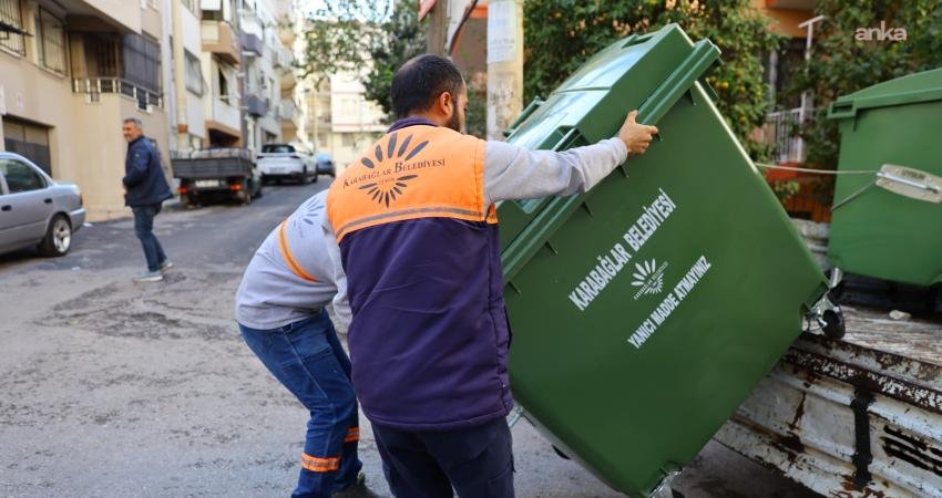 Karabağlar Belediyesi, ilçede temizlik hizmetlerini güçlendirmek amacıyla çöp konteynerlerini yenileme