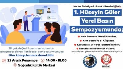 Kartal Belediyesi, gazeteci Hüseyin Güler anısına düzenlediği "1. Yerel Basın