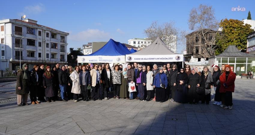 Kartal Belediyesi’nin kadınların el emeği ürünlerini vatandaşlarla buluşturduğu “Kadın Emeği